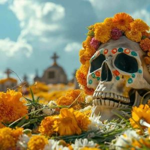 Tombe mexicaine au cimetière Saint-Jacques